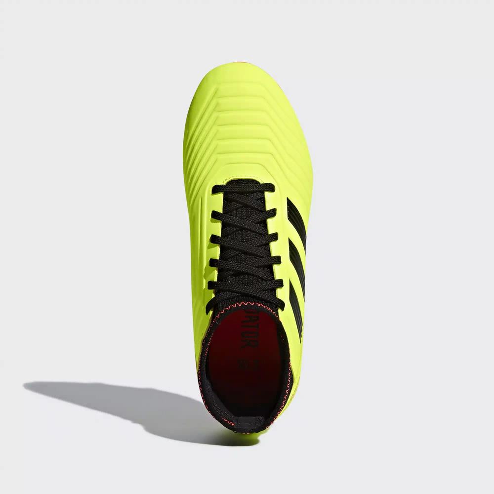 Adidas Predator 18.3 Firm Ground Tacos de Futbol Amarillos Para Niña (MX-66432)